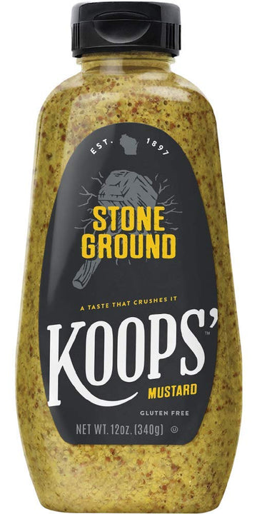 Koops' Pack Of 12 - Stone Ground Mustard, 12 Oz