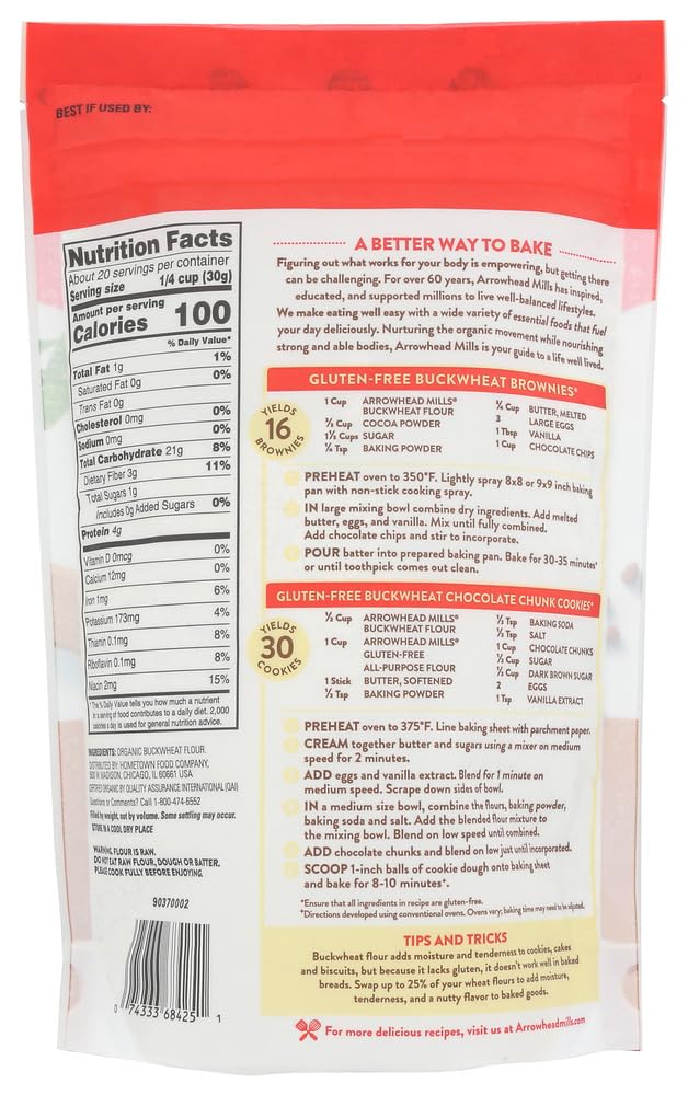 Og2 Am Bckwht Flour Gf ( 6 X 22 Oz   )