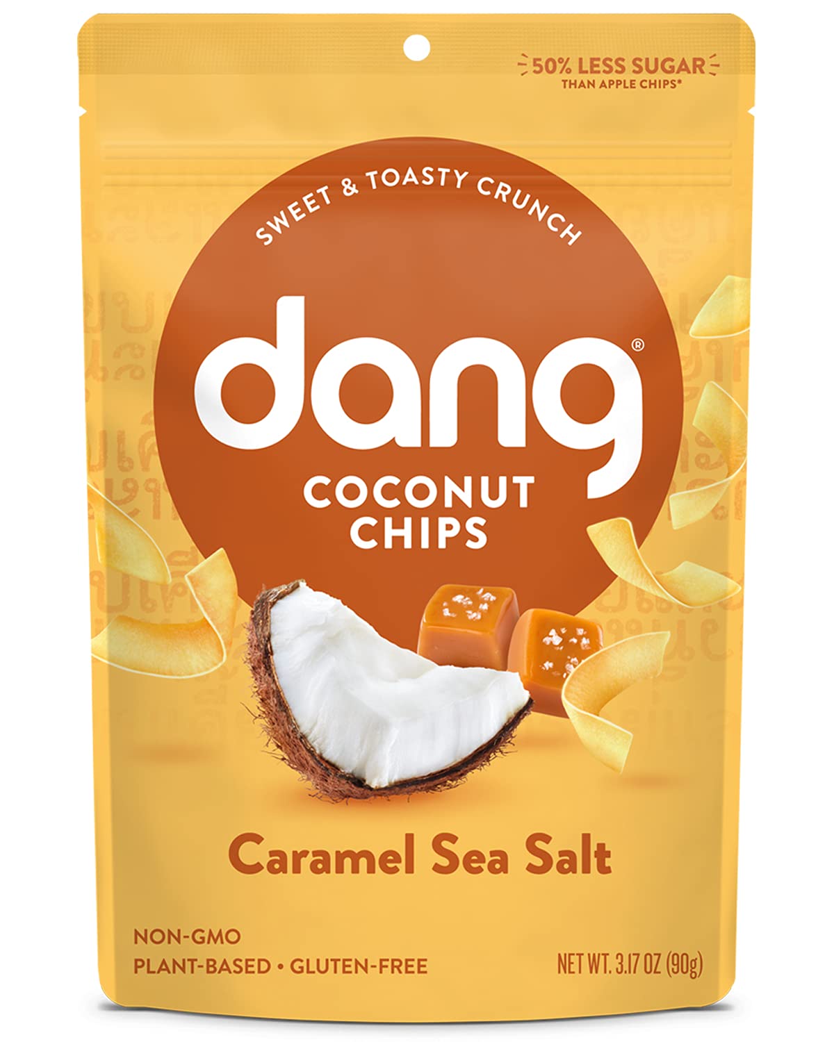 DANG Toasted Coconut Chips Caramel Sea Salt, 3.17 Oz, Pack of 1, VLX-1268