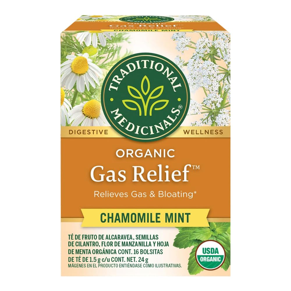 Traditional Medicinals, Tea Organic Gas Relief, 16 Bags