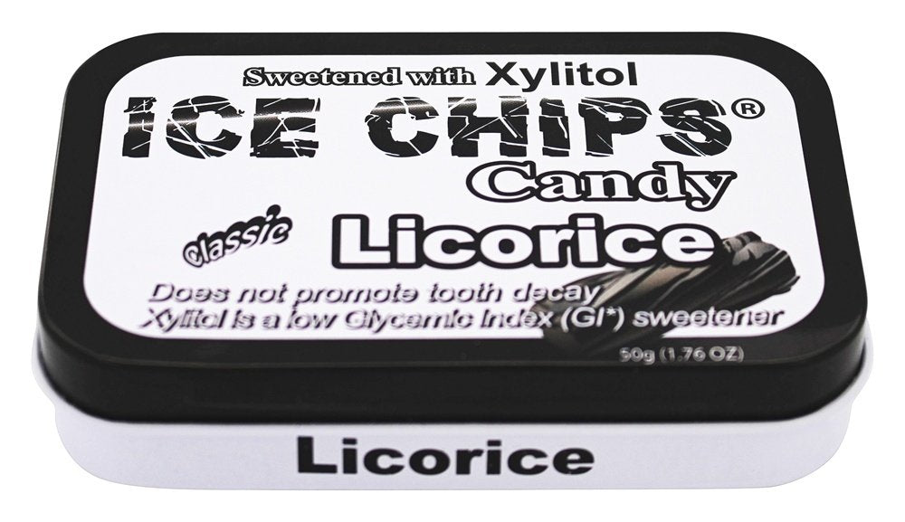 ICE CHIPS Candy Licorice Single Pack Candy, 1.76 Ounce