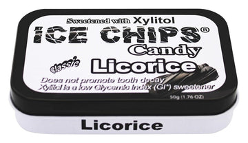 ICE CHIPS Candy Licorice Single Pack Candy, 1.76 Ounce