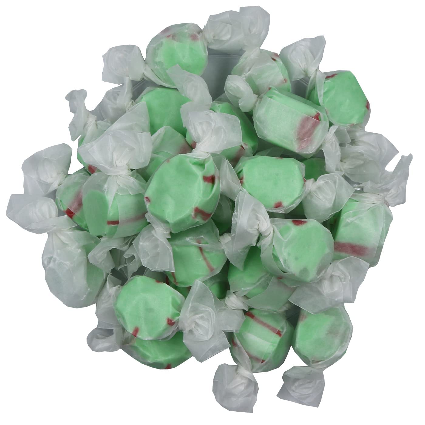 Gourmet Soft And Chewy Salt Water Taffy Candies - Individually Wrapped - Bulk Bags (Pistachio, 2 Pound (Pack Of 1))