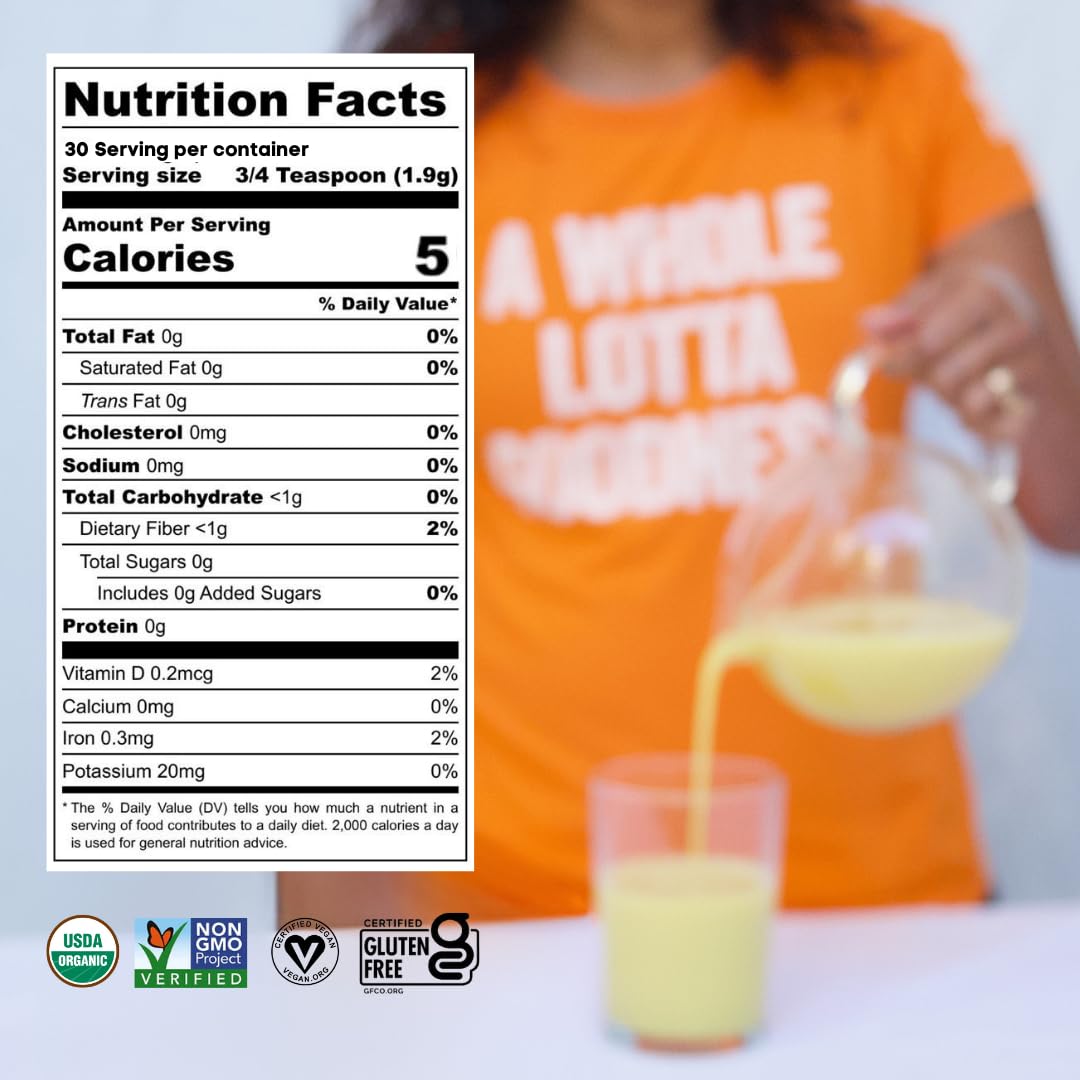 Natures Harvest Turmeric Latte Mix, Caffeine-Free Coffee Alternative, 2.12 oz Pack, 30 Servings