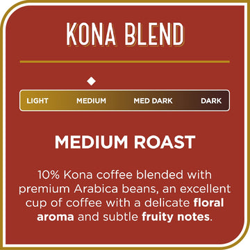 Don Francisco'S Kona Blend Medium Roast Coffee Pods, 10% Kona Coffee, 24 Count - Recyclable Single-Serve Pods, Compatible With K
