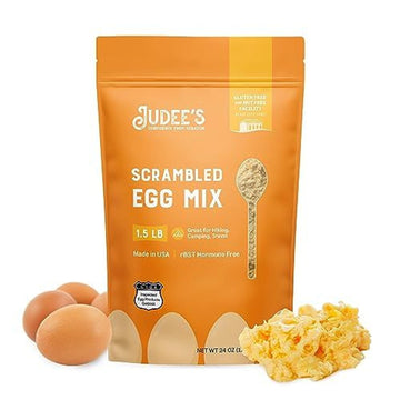 Judee's Gluten Free Scrambled Egg Mix, 1.5lb, Baking Supplies, Non-GMO and Nut-Free Camping Food Essentials, Backpacking Eggs Id