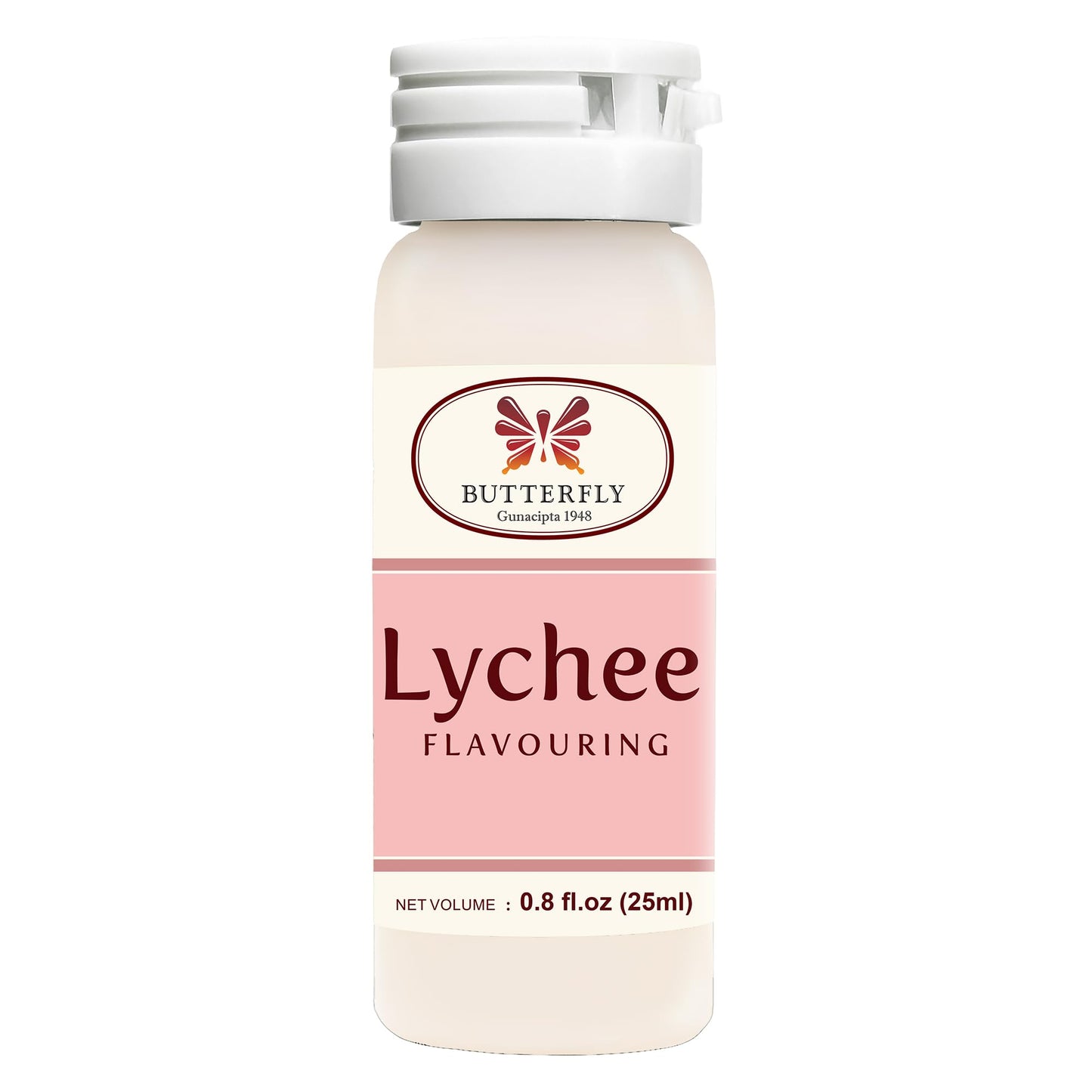 Jans Butterfly Flavoring Extract Paste, Lychee, 25 ml (0.8 Fl Oz), Pack of 1
