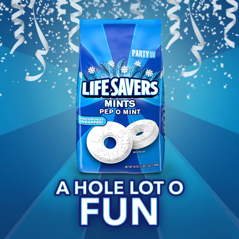 Life Savers Pep O Mint Hard Candy, 50-Ounce Party Size Bag