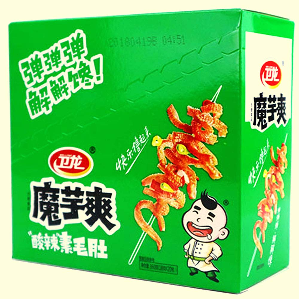 Wei Long Konjac Snacks, 20 Sachets / 360G (Hot & Sour)
