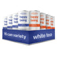 Happy Being Organic Blueberry Peach Rose White Tea, Caffeine Free, Low Calorie, Variety Pack, 16 Pack