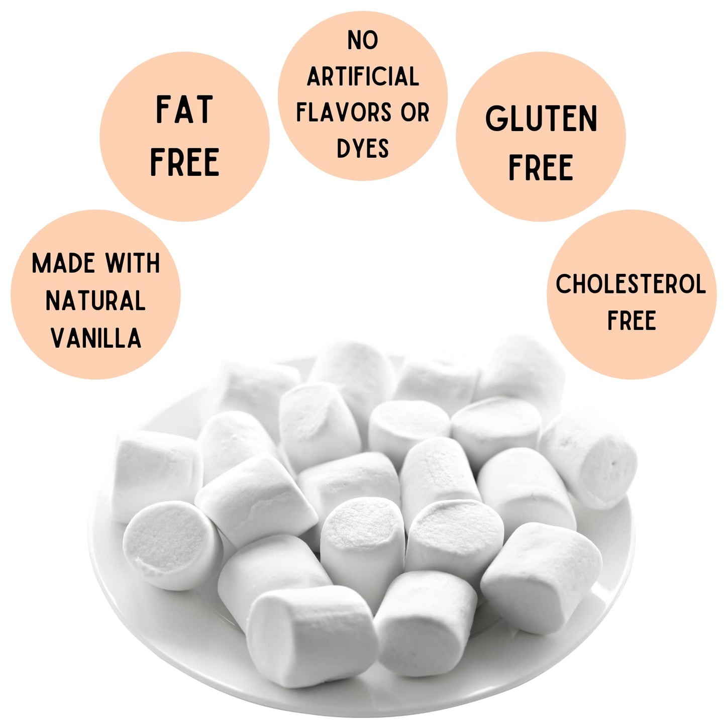 3 Pounds Of Campfire Large White Marshmallows - Made With Natural Vanilla, No Artificial Flavors - Great For Campfires, S'Mores