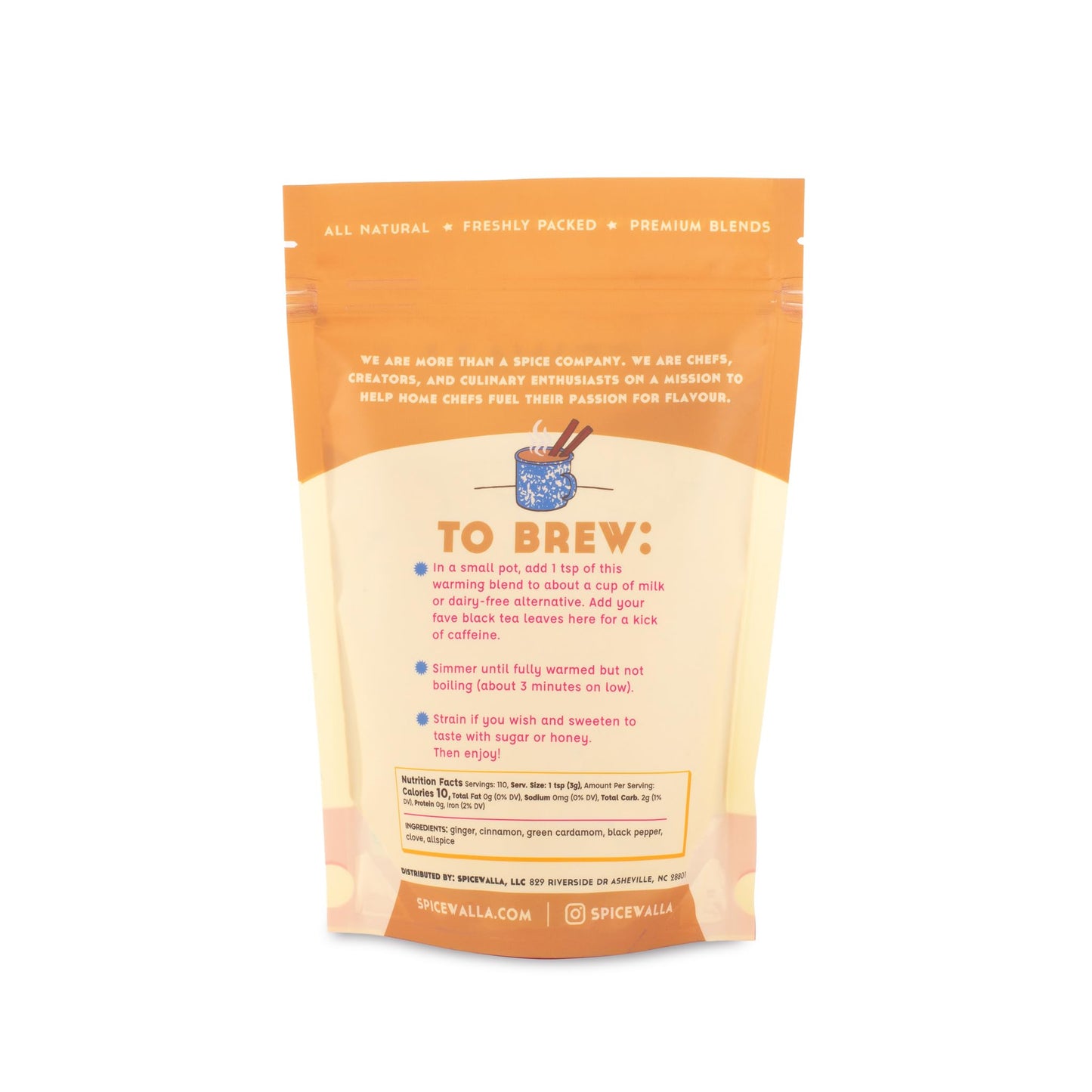Spicewalla Masala Chai Spice | Unsweetened Powdered Spice | 11.6 Ounce Resealable Bag