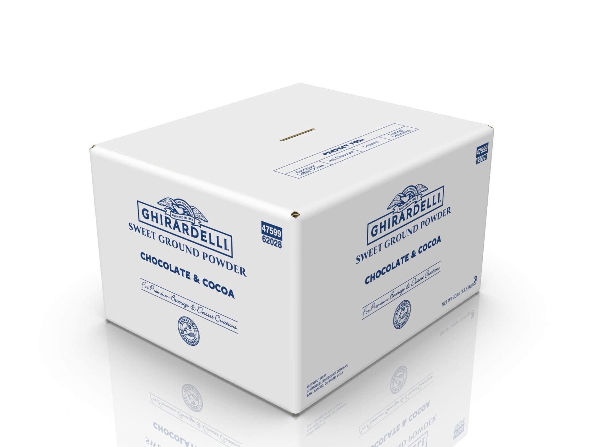 Ghirardelli Sweet Ground Chocolate & Cocoa Powder, 30 Pound