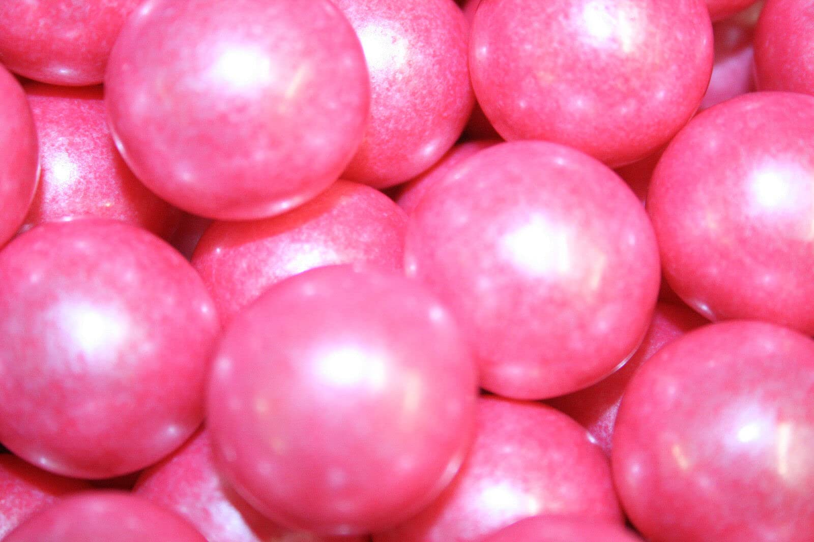 Bayside Candy 1'' Large Gumballs - Colored Gumball Collection - Gumball Machine - Shimmer and Solid Colors (Shimmer Bright Pink/