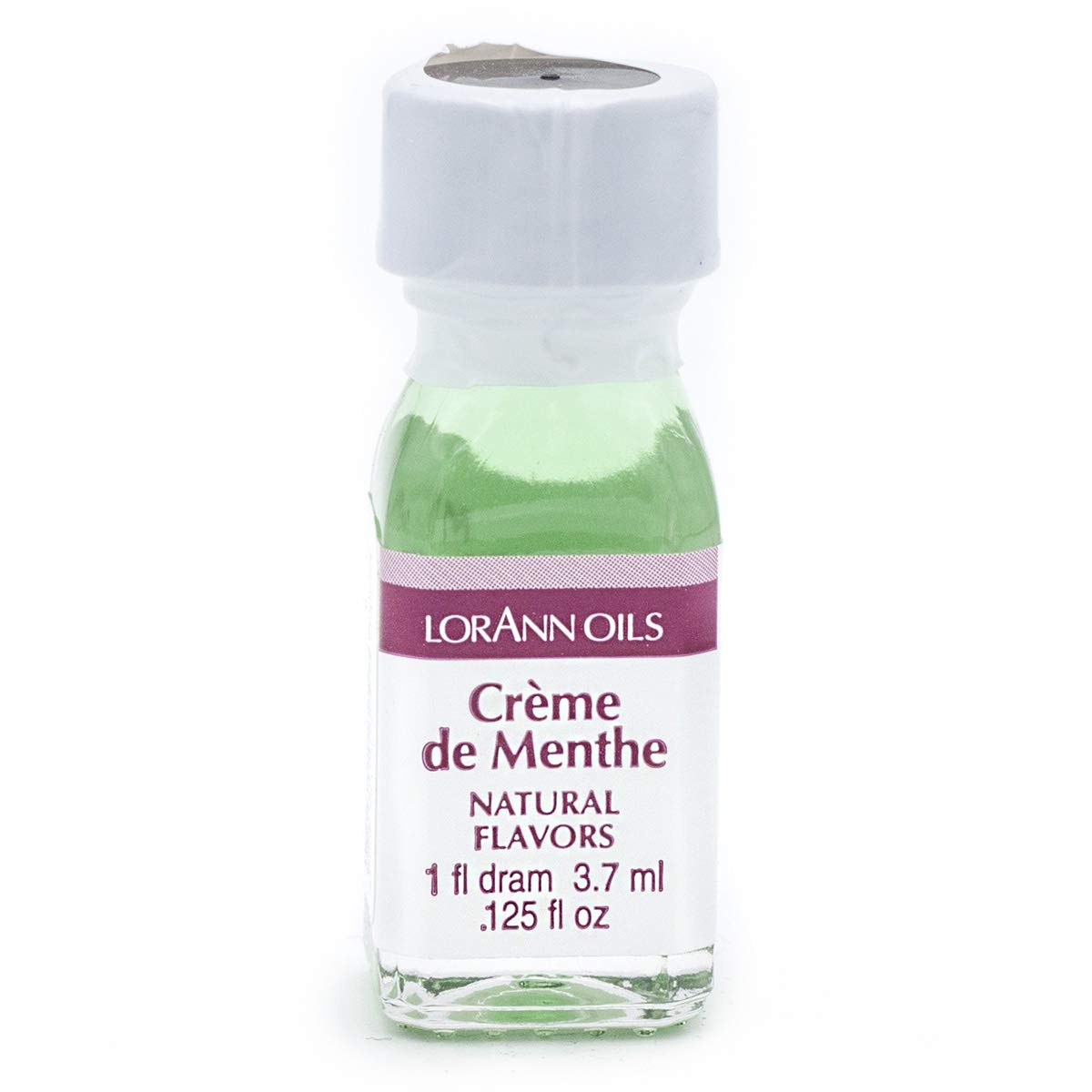 LorAnn Oils Super Strength Flavoring, Crème de Menthe, 0.125 fl oz (Pack of 2), Green, Model 0510