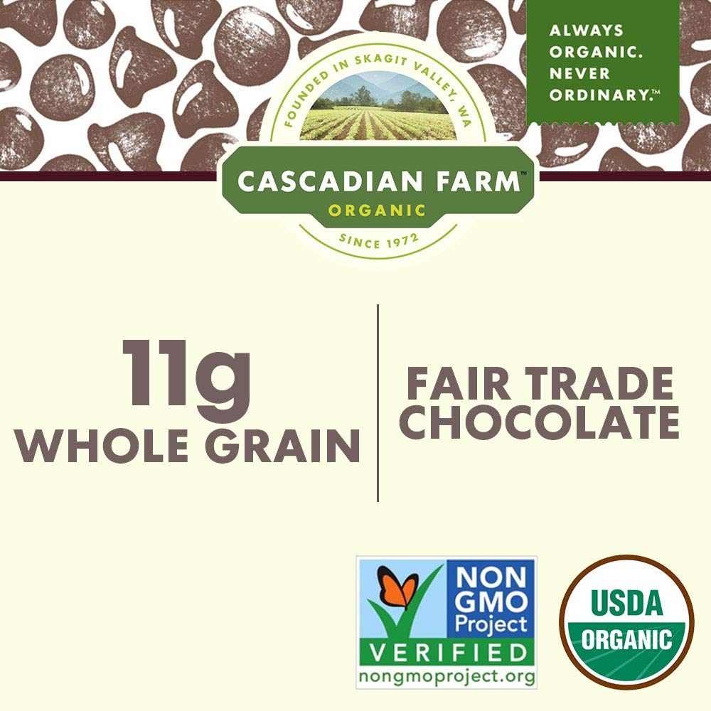 Cascadian Farm Organic Chocolate Chip Chewy Granola Bars, 6 Bars, 7.4 Oz