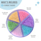 Sweets Indeed Edible Sprinkle Mix, Pastel Sugar, 7.80 oz, Perfect for Cake Decorations, Baking, Ice Cream, Cookies, Cupcake Toppers