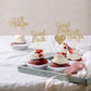 Donoter Cupcake Toppers, 24 Pieces Light Gold Glitter Heart Cake Picks, Model CC-273 for Going Away Party Decorations