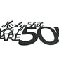50 Birthday Cake Toppers-Black Glitter, Fifty Cake Topper, 50 Cake Topper, 50Th Birthday Decorations,50Th Birthday Cake Topper,