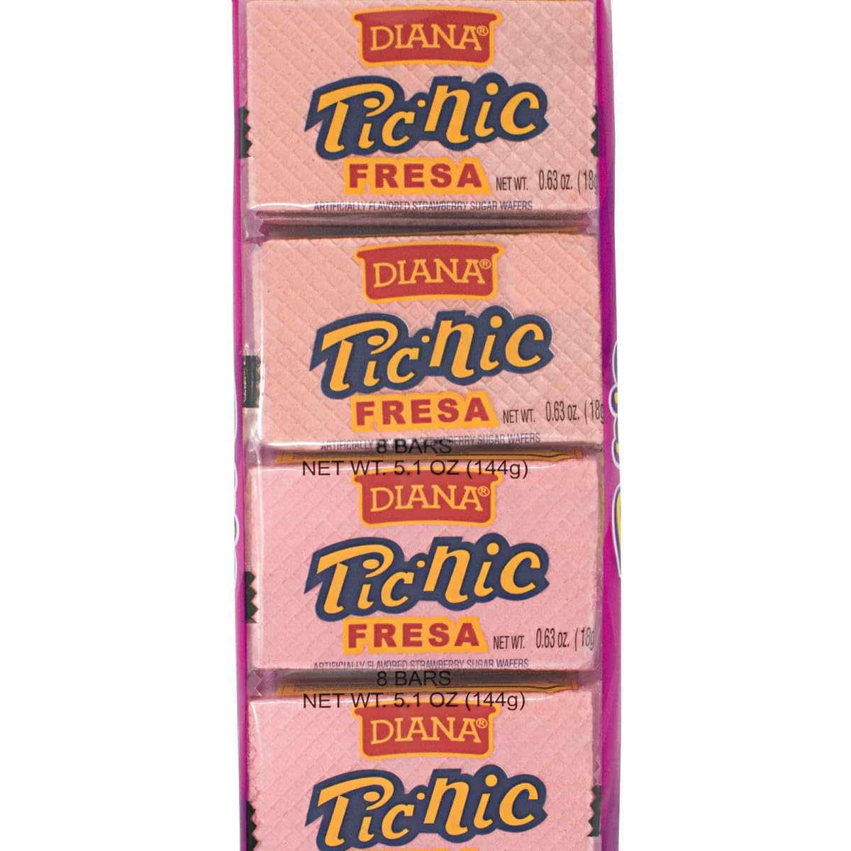 Generic Galletas Picni Diana Rellenas De 3 Sabores Fresa, Vainilla, Y Chocolate 1 Pack De Cada Sabor 24 Galletitas