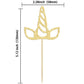 Gyufise 24Pcs Unic Horn Cupcake Toppers Gold Glitter Unin Cupcake Picks For Unin Theme Baby Shower Birthday Wedding Engagement P