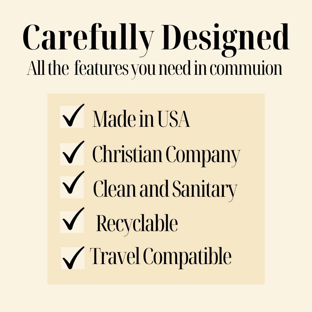 PACK IT HUB Travel Pack - Pre-Filled Communion Cups with Wafer & Concord G  Juice - Bag of 50 - Transparent