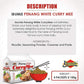 Ibumie Penang White Curry Mee - Fragrant & Spicy, Creamy Broth, 4 Pack (3.7 oz each) - Authentic Malaysian Flavor