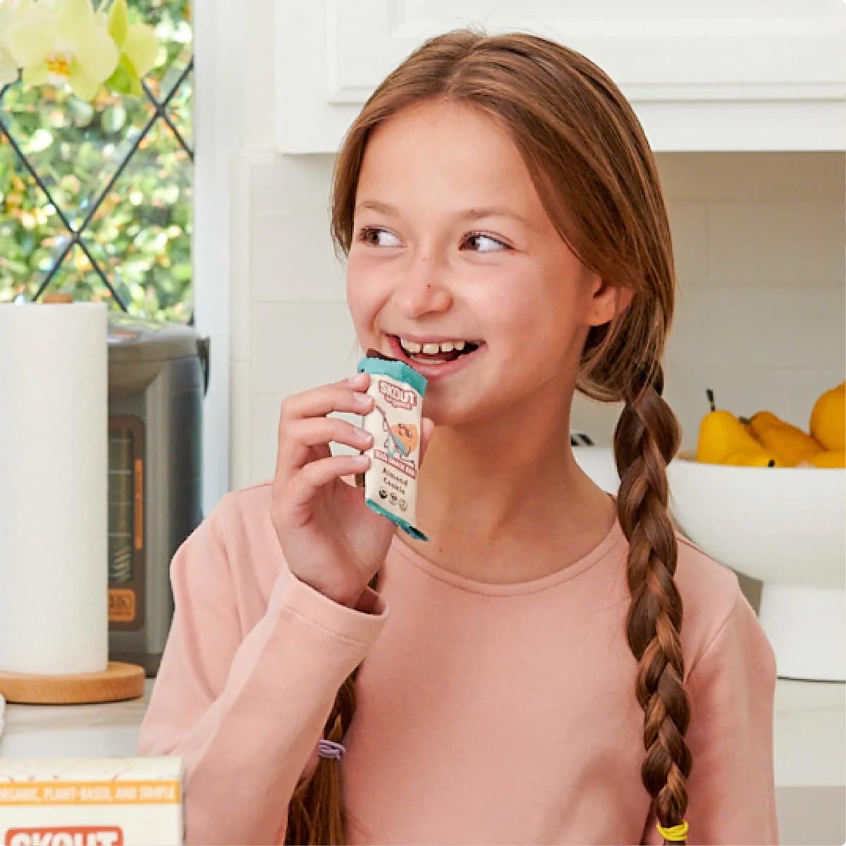 Skout Organic Almond Cookie Kids Snack Bars (18 Pack) | Organic Kids Snack Bars | School Snacks & Lunch Snacks | No Refined Suga