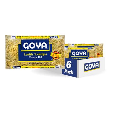 Goya Foods Lentils, Dry, 4 Pound (Pack of 6)