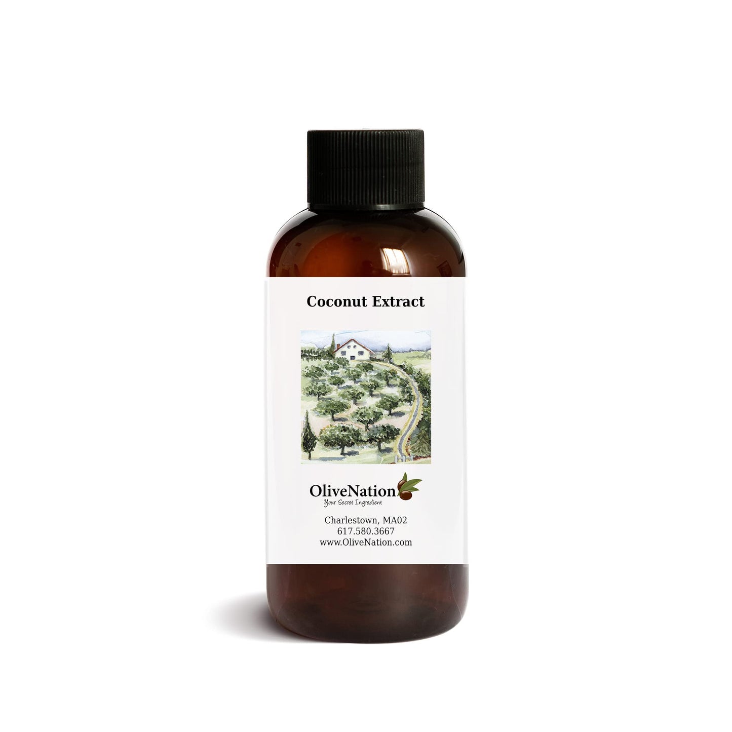 OLIVENATION Coconut Extract - Gluten Free, Sugar Free - 8 Fl Oz - Model ECC8