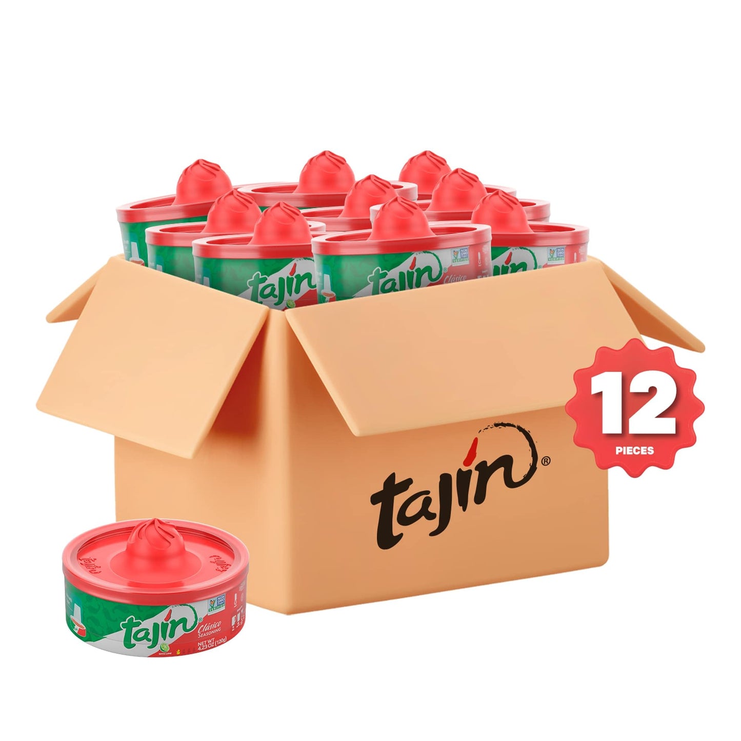 Tajin Cl  sico Chile Lime Seasoning Rimmer 4.23 oz (Pack of 12)