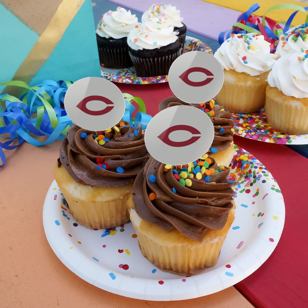 University Of Chicago Secondary Logo Cupcake Picks Toppers Decoration Set Of 6