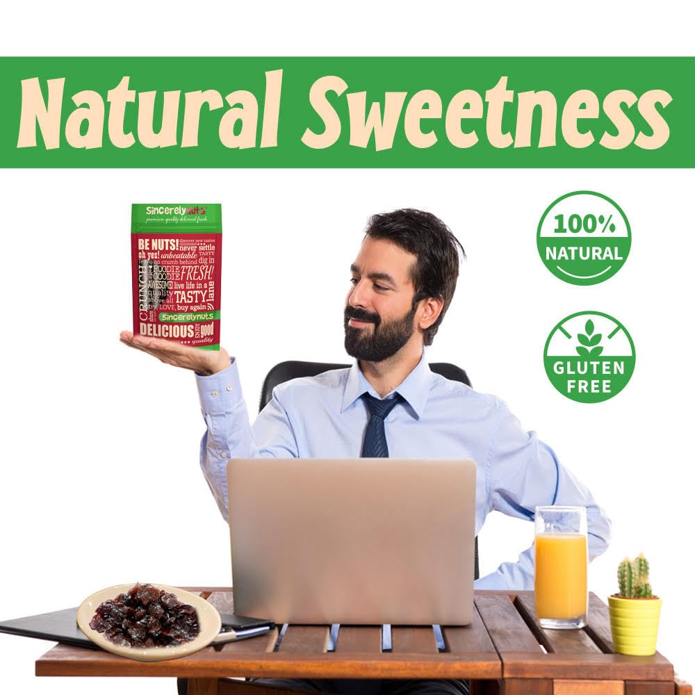 Sincerely Nuts Dried Tart Cherries (3 LB) - Vegan, Kosher, and Gluten-Free Food- Rich in Minerals and Vitamins - Powerful Antiox