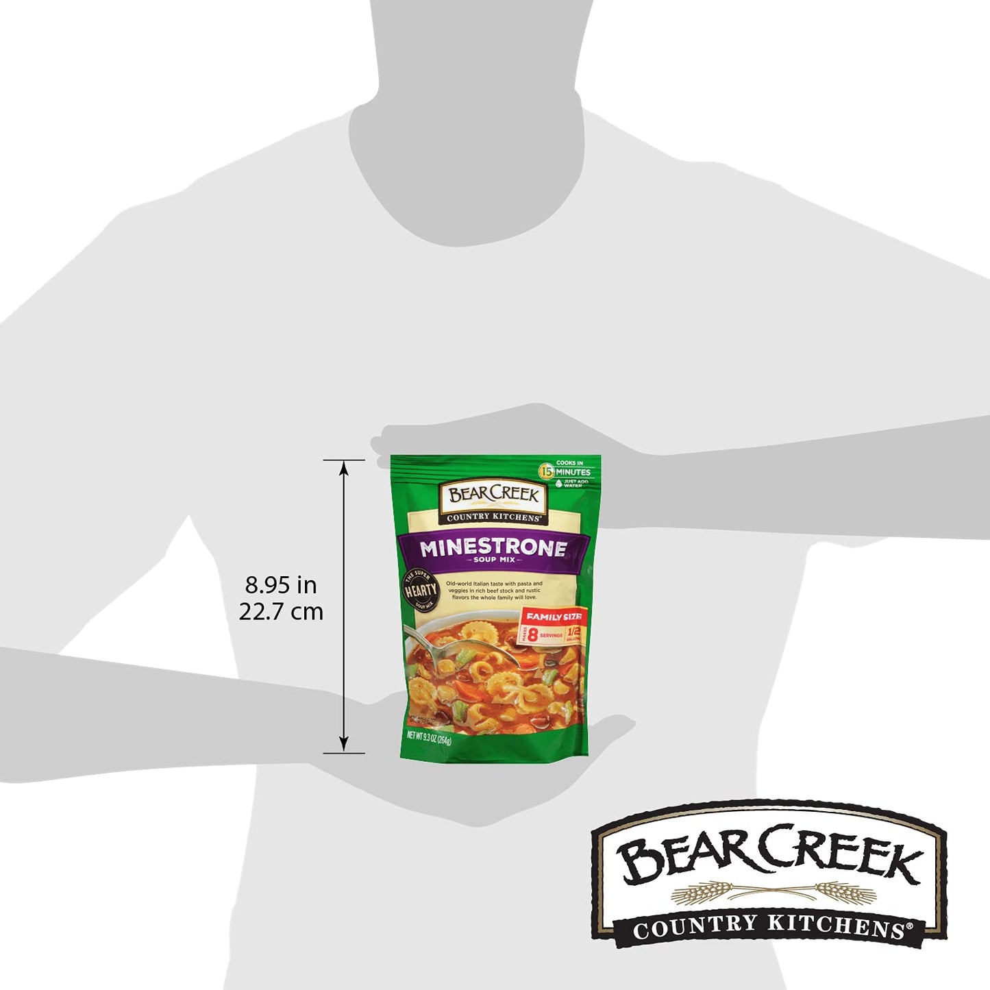 Bear Creek Soup Mix, Minestrone, 9.3 Ounce (Pack Of 6)
