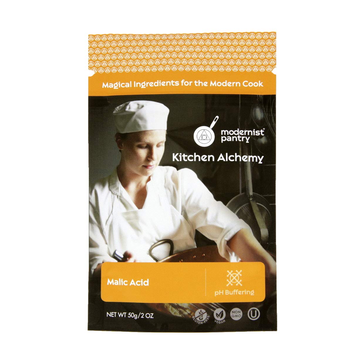 Modernist Pantry Pure Malic Acid - Non-GMO, Gluten-Free, Vegan, OU Kosher Certified, 50g/2oz