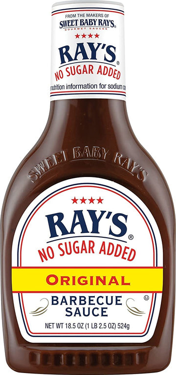 Sweet Baby Ray'S Barbecue Sauce No Sugar Added, Original, 18.5 Ounce. (Pack Of 8)