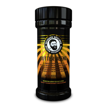Bearded Butchers Butter Blend, 10.5 oz Large Shaker - Silky Smooth Butter Flavor, Perfect for Chicken, Steak, Corn on the Cob, G