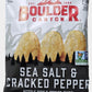 Boulder Canyon Sea Salt & Cracked Pepper Kettle Style Potato Chips, 1.5 oz, Pack of 28 by SUPERDEALS with Mystery Bonus Gift