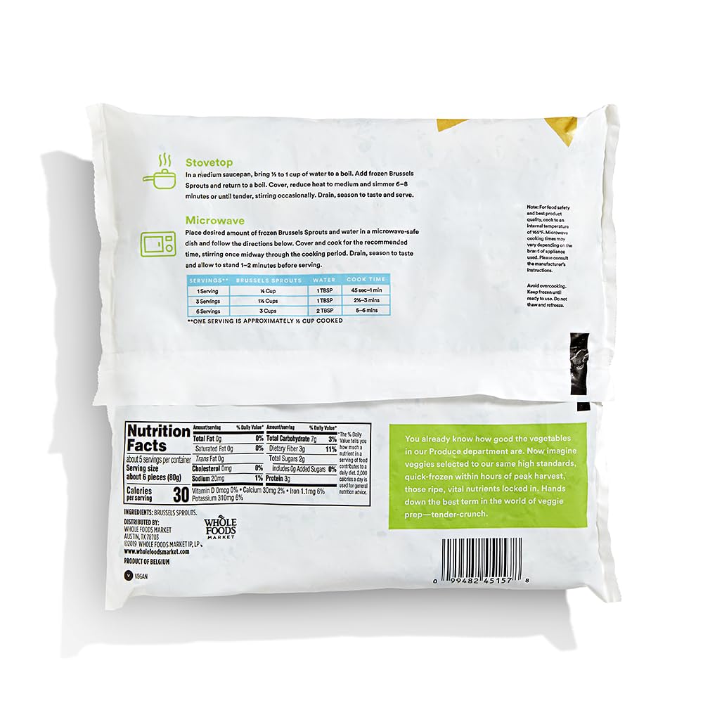 365 Everyday Value, Petite Brussels Sprouts, 16 oz, (Frozen)