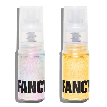Fancy Sprinkles Fancy Dust Duo Premium Edible Glitter Spray for Sparkling Food & Drinks No Taste or Texture (4gm, Moonstone & Fo