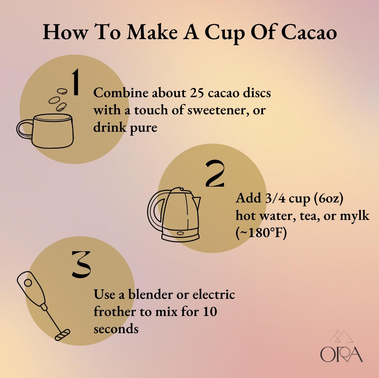 Ora Ceremonial Cacao - Thriving Tanzania - Organic 100% Cacao - Ethical - Regenerative - High Flavanol - Coffee Alternative - Be