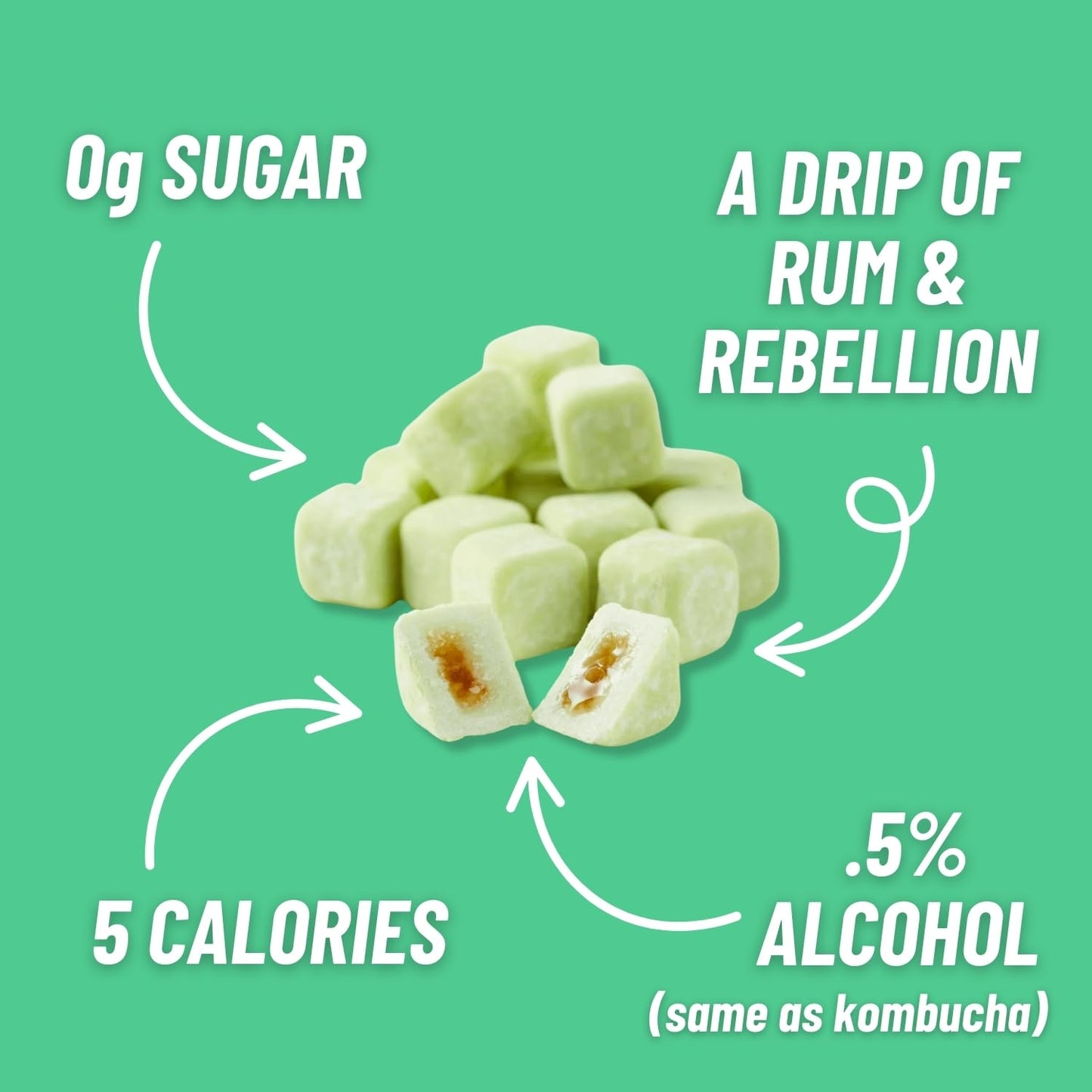 NYP Sugar Free Mojito Lime Chewing Gum, Vegan, 63 Pieces (3 Tins), Green
