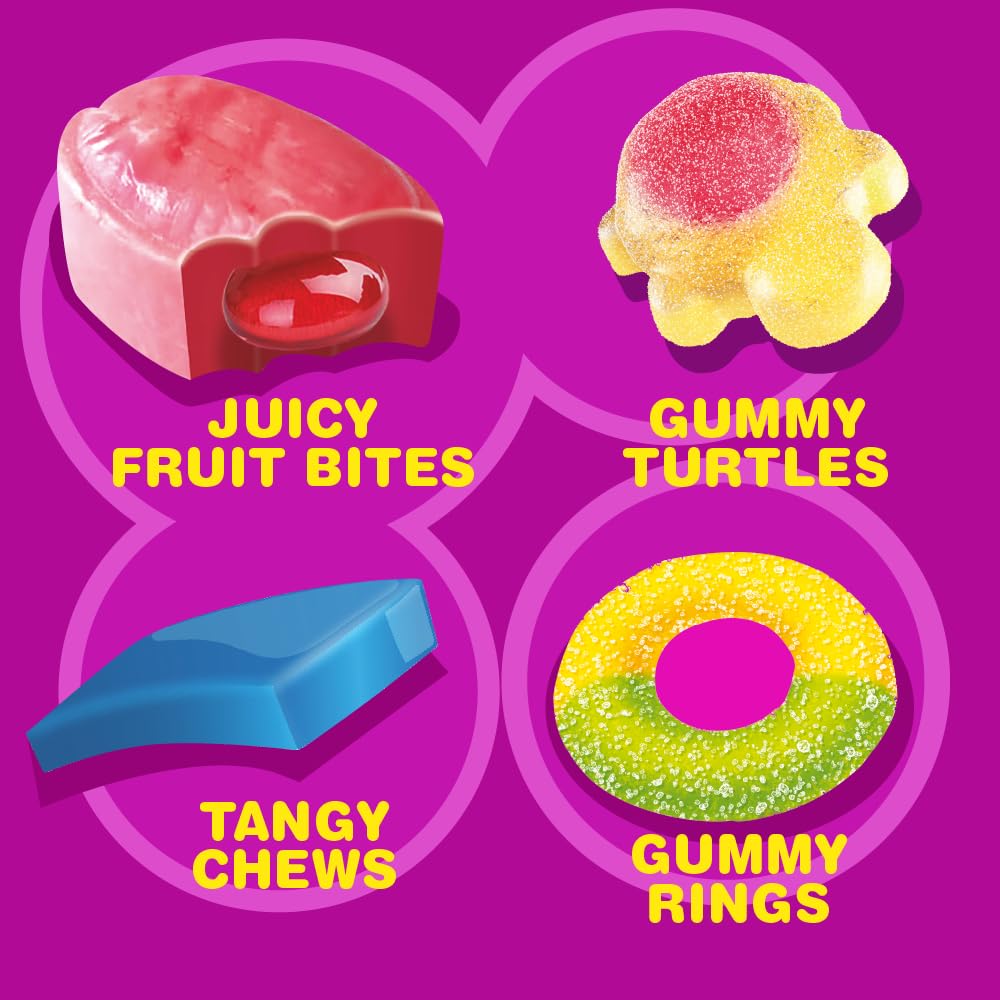 Colombina Chewy N Gummy Candy Variety Pack, 90 Count, Individually Wrapped, 13.2oz (Pack of 1)