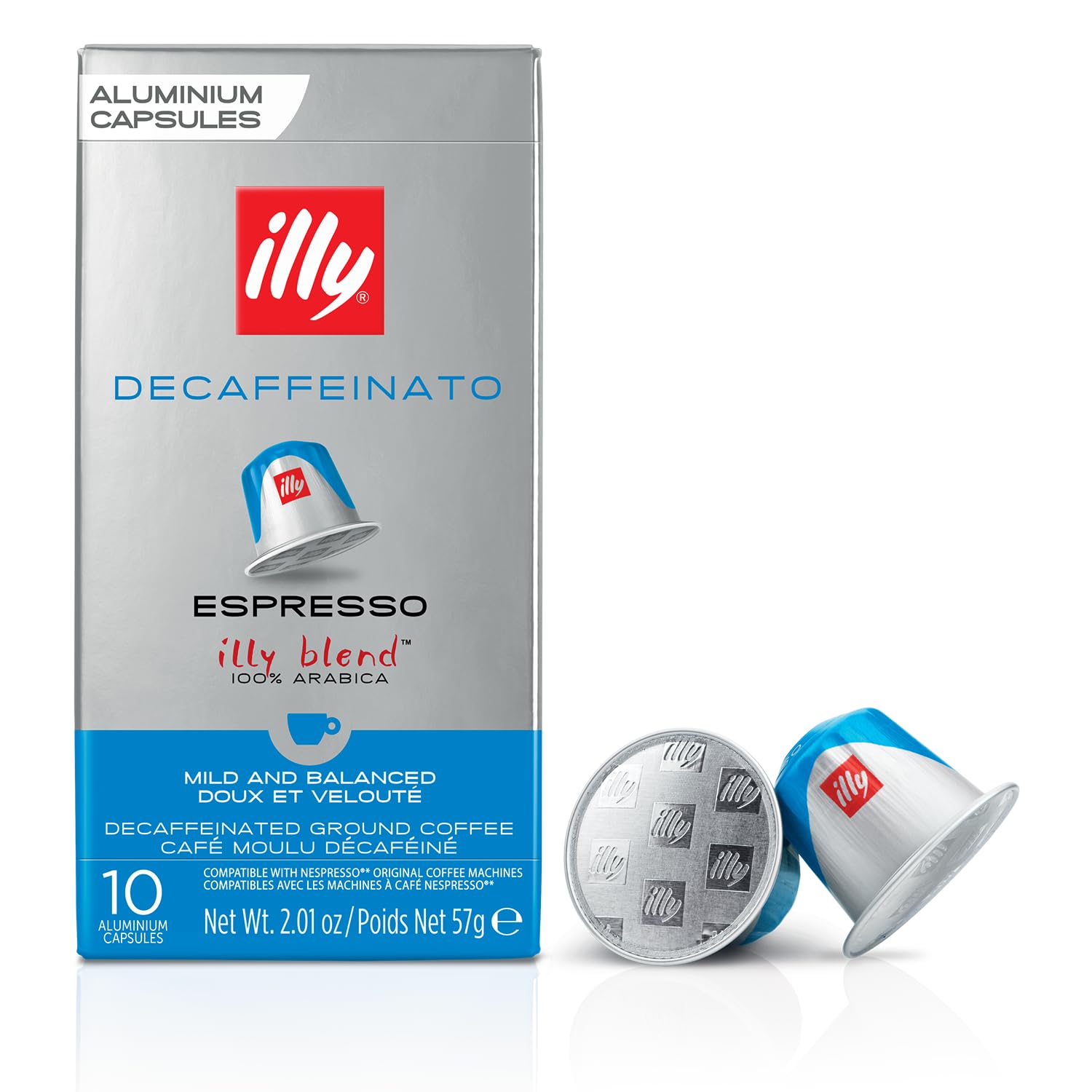 illy Espresso Compatible Capsules - Classico Decaf Roast - 10 Count - Nespresso Coffee Pods
