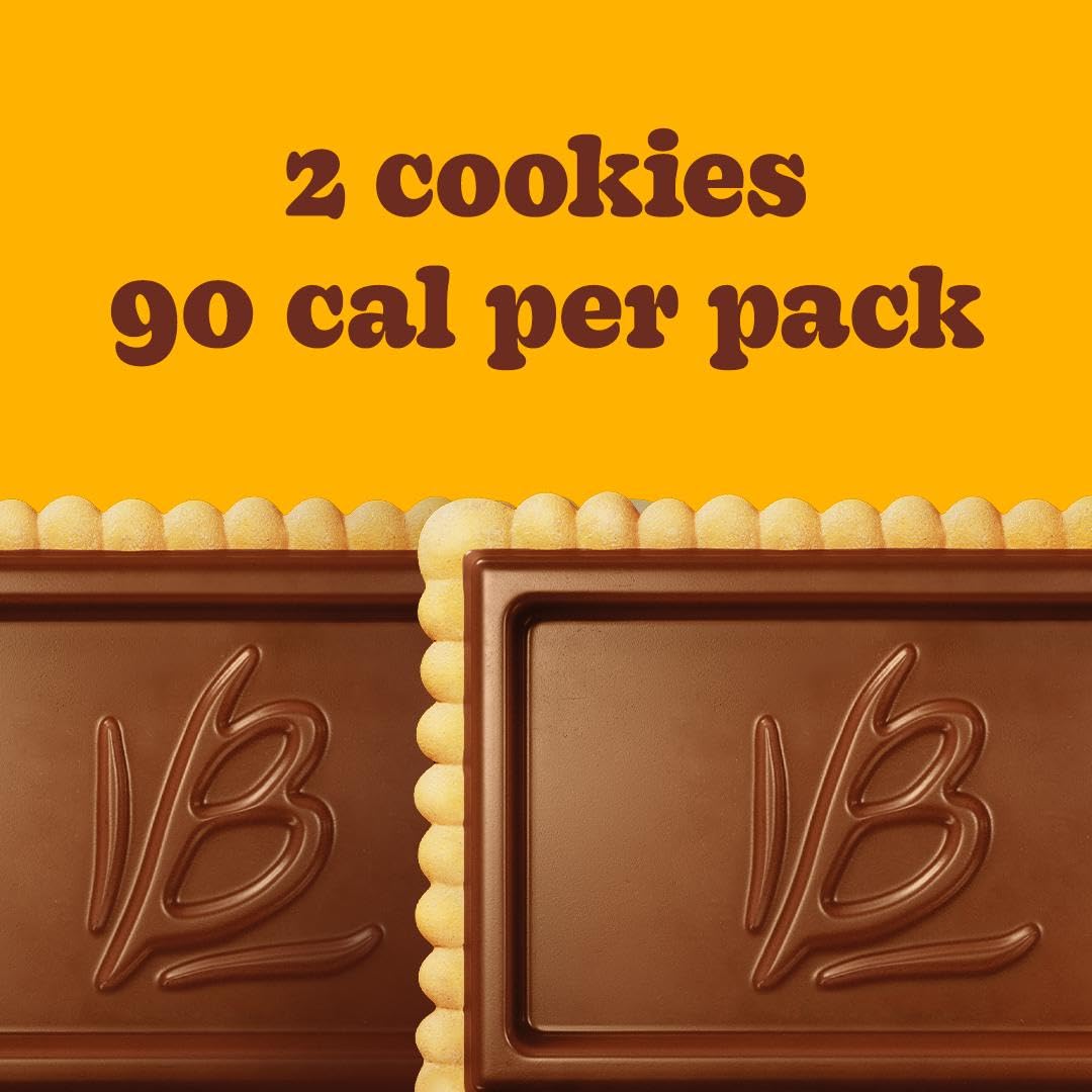 Bauducco Choco Biscuit Cookies, 25.3 oz (Pack of 40) - Crispy Chocolate Treats, Individually Wrapped for Snacks & Lunch Boxes