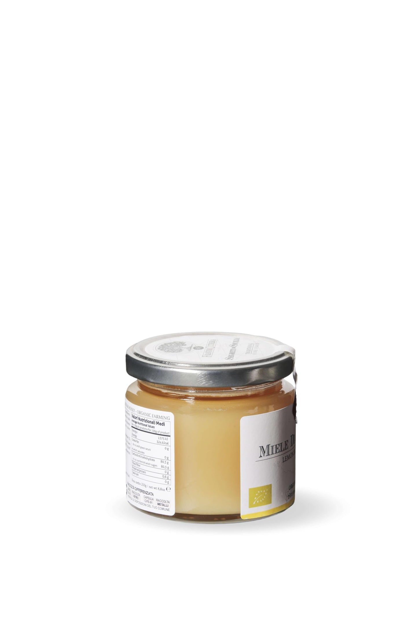 Frantoi Cutrera - Miele Di Limone - Sicilian Lemon Blossom Honey Organic Farming - 8.5Oz (250G)