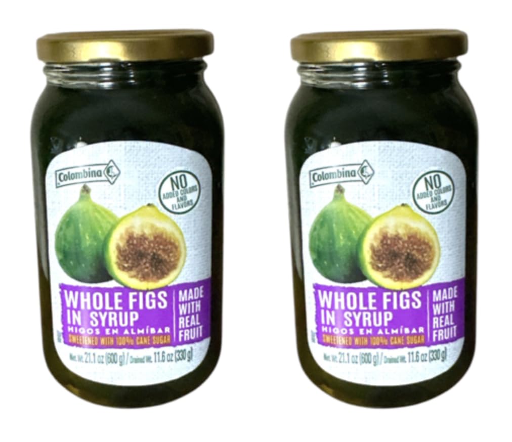 LA CONSTANCIA Colombina Dulce de Brevas 600 gr. - 2 Pack / Figs in Heavy Syrup, 21.2 oz. - 2 Pack