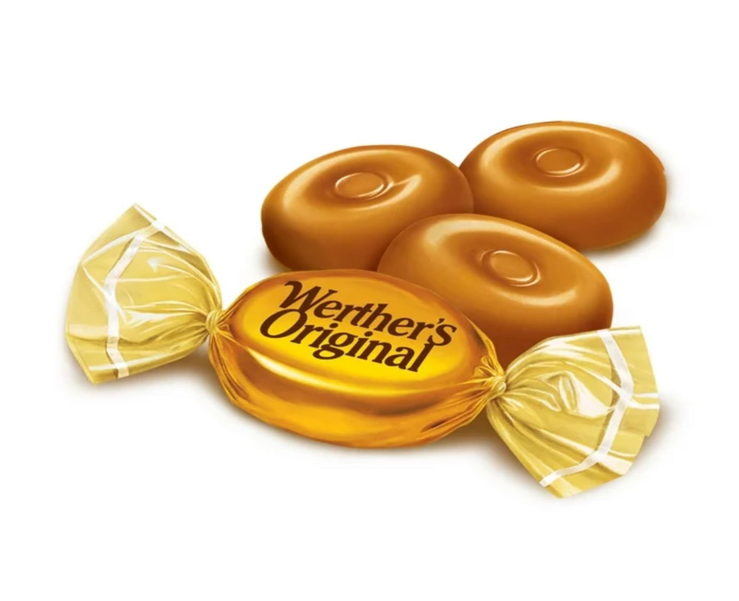 Werther Hard Caramel Candies - 1lb of Caramels- Delicious Classic Taste that Everyone Enjoys - Stock up with 1lbs of Candy - Perfect for Sharing
