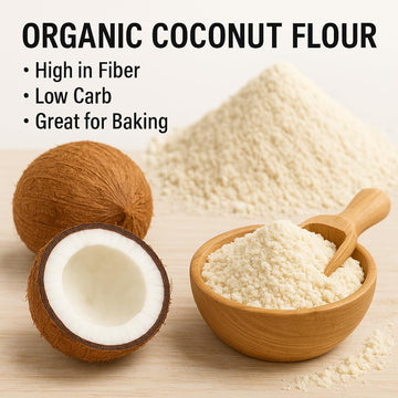 Anna And Sarah 64 Oz Organic Coconut Flour, Kosher, Gluten Free, Halal, Non Gmo, Vegan, Keto Friendly, In Resealable Bag 4 Lbs