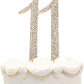 Hatcher Lee Bling Crystal Rhinestone 11 Birthday Cake Topper - Best Keepsake | 11Th Party Decorations Gold